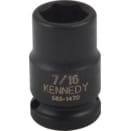 Chrome Molybdenum Impact Sockets: 3/8" Drive Inch Size, Standard Length, 6-Point