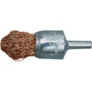 Brass, Crimped Wire Pointed End De-carbonising Brush - 30SWG