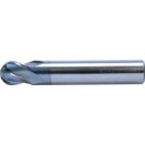 Series 56 Carbide 4 Flute Plain Shank Short Series Ball Nosed End Mills - TiCN Coated - Metric