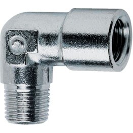 Series 2020 BSPT Adaptor Male/Female Elbow Connectors - Taper Series 2020 BSPT Adaptor Male/Female Elbow Connectors - Taper