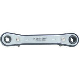 Metric Double End Ring Ratchet Spanners, Chrome Vanadium Steel, Reversible