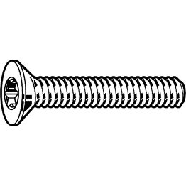 Machine Screw, Metric - A2 Stainless - Torx Countersunk Head Screw - DIN 965