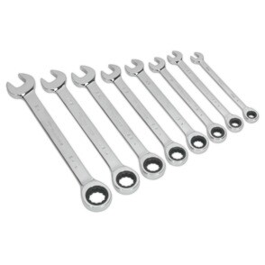 Combination Ratchet Spanner Set