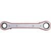 Imperial Double End Ring Ratchet Spanner, Chrome Vanadium Steel, 12 Points, 3/8in. x 7/16in