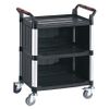 Proplaz 750 x 460 x 980mm Trolley Plastic Sides 3 Shelf