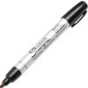 Metal Barrel Bullet Tip Marker Black (Pack 12)