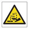 Corrosive Symbol - Labels (50 x 50mm Roll of 250)
