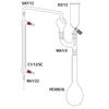 Quickfit Drop Funnel GP Rotaflo stopcock opentop 50mL PK5
