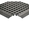 Rubber WorkSafe Mat Black 312476, Pack of 3 312476