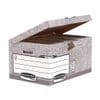Fellowes Flip Top Storage Box Board Grey (Pack 10) 1181501