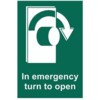 In Emergency Turn to Open (Right) - RPVC (100 X 150MM)