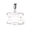RFID Protected Security Pass ID Card Holder with Clip, 10 Pack, Silver
