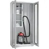Equipment And Cleaning Cupboard, Width 1000mm, Vision Panel Doors/1 Shelf Box, Light Grey