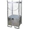 Storage And Transport Pallet With Sump Tray - 3 Mesh Panels - For 1 X 200 L Drum