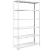 Heavy Duty Bolt-Together Shelving - Light Grey RAL 7035 - Shelf Height 2500mm, Width X Depth 1300 X 600mm