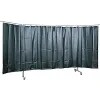 Mobile Welding Protection Screen - 3-part Model - With Welding Protection Film, Dark Green