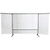 Mobile Welding Protection Screen - 3-part Model - With Welding Protection Film, Transparent