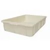 Stacking Container Polypropylene - Capacity 20 Litres - External Dims. LxWxH 600 X 400 X 125mm, Natural