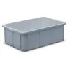 Stacking Container Polypropylene - Capacity 20 Litres - External Dims. LxWxH 600 X 400 X 125mm, Grey