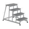 Machine Steps, Anti-Slip, Step 550 X 300mm, 4 Steps, WxD 790 X 1140mm
