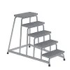 Machine Steps, Anti-Slip, Step 550 X 300mm, 5 Steps, WxD 830 X 1340mm