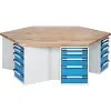 Group Workbench, 6 Workstations, Height 890mm