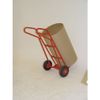 Flat Toe Plate Sack Trucks - With Curved Crossbars, on Pneumatic Tyred Wheels