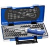 E160804 59 Piece 1/4" Hex Screwdriver Bit Set with Ratchet Screwdriver