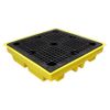 BP4L Low Profile Drum Spill Pallet with Removable Grids - Suitable for 4 X 205 Litre Drums