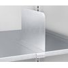 Shelf Divider Pack Of 3. WxDxH 50x309x116mm. Galvanised Steel