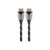 HDMI To HDMI 4K Ultra Hd Braided Cable with Gold Connectors - Black, 1m