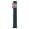 1 Light Outdoor Aluminium Bollard Light Black IP44, E27