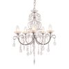 Tabitha 5 Light Bathroom Ceiling Pendant Light Chrome, Clear Crystal (K9) Glass Detail IP44, G9