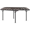 5 X 3 (M) Hardtop Pergola Polycarbonate Gazebo Carport with Aluminium Frame