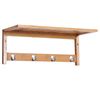 Mounted Shelf Clothes Rack Hanging Coat Hooks Hallway Wall Kitchen Bedroom
