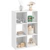 6 Cube Storage Cabinet Home Office Display Shelf Bookcase Organiser, White