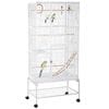 Budgie Cage W/Rolling Stand Toys, for Canary Finch Cockatiel Parakeet, White