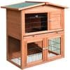 A-Frame Wood Wooden Rabbit Hutch Small Animal House Pet Cage Chicken Coop