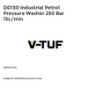 DD130 Industrial Petrol Pressure Washer 250 Bar 15L/min
