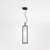 Harvard Outdoor Pendant Box Light Textured Black