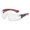 Rush+ Safety Glasses Frame Red/black Lens Made of PC Clear 1 Units