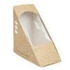 Compostable Kraft Sandwich Wedges 65mm (Pack of 500)
