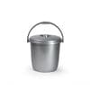 Silver Bucket & Lid 15L
