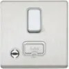 Connect Unit DP Switched FSD Neon and fo 13A Brushed Stainless Steel Black - K24971BSSB