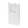 Module 1G RJ45 CAT5E Telephone/data White Moulded