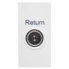 Module 1G Co-Axial Female Return White Moulded