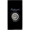Module 1 Gang Co-Axial Female Return Black Moulded