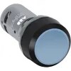 Pushbutton Momentary Flush 1NO+1NC Black Blue Bezel CP1-10L-11