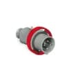 Plug 3P+E IP x 7 32A 500V Black