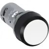 Pushbutton Momentary Flush 1NO+1NC Black BZL White CP1-10W-11